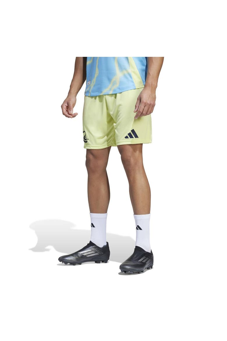 Men's adidas  Yellow Philadelphia Union Away 2025 The Voltage Kit Authentic Shorts, Alternate, color, Yellow