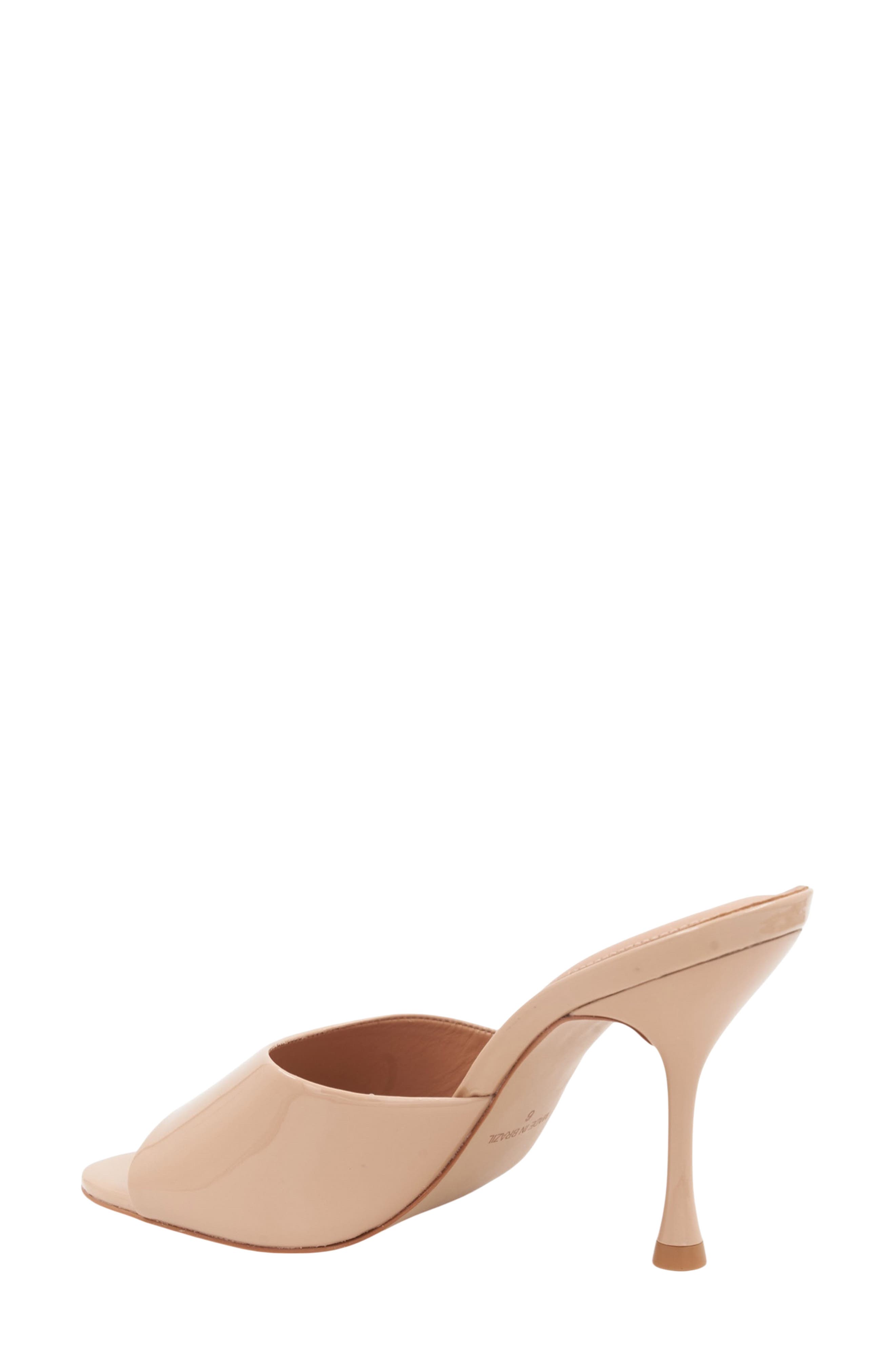 x Bre Tiesi Eve Slide Sandal, Alternate, color, NATURAL PATENT