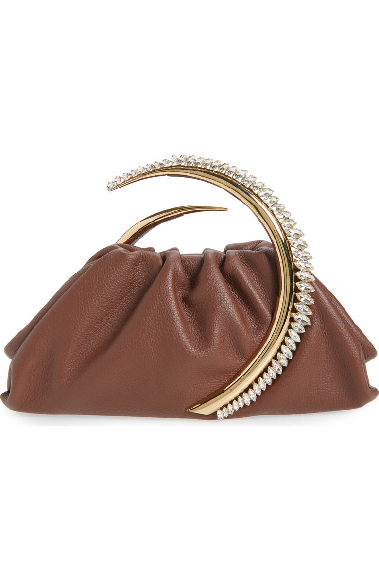 L’alingi Karma Leather Pouch, Main, color, Chocolate Brown