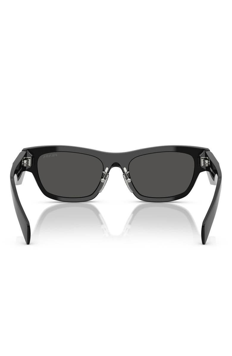 Prada 53mm Butterfly Sunglasses, Alternate, color, 16K08z53 Black