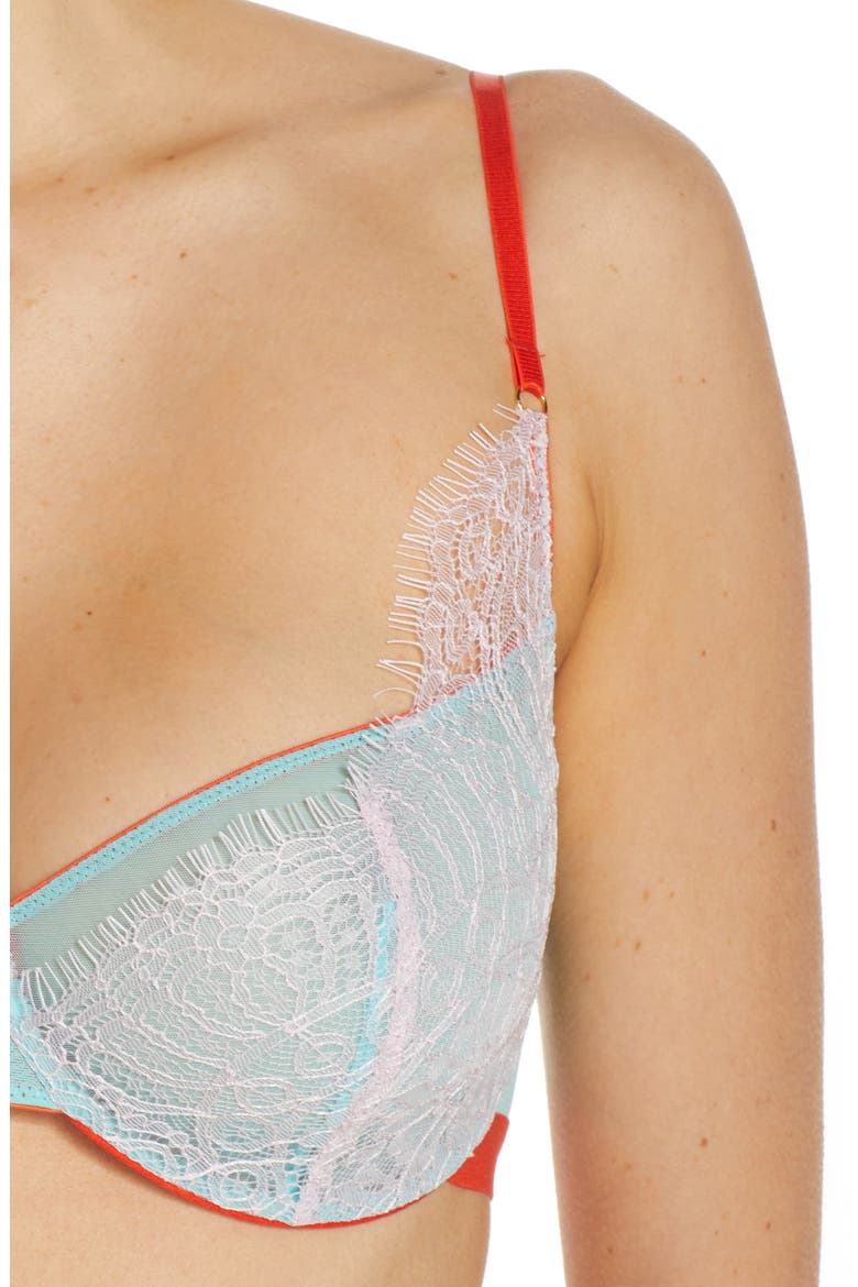 Sabina Underwire Balconette Bra, Alternate, color, TANGERINE