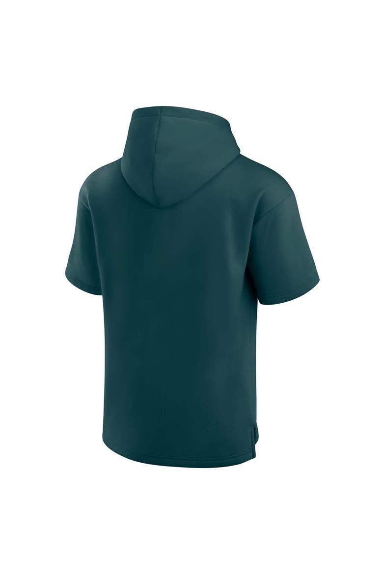 Unisex Fanatics  Green Philadelphia Eagles Elements Ready Short Sleeve Pullover Hoodie, Alternate, color, Green