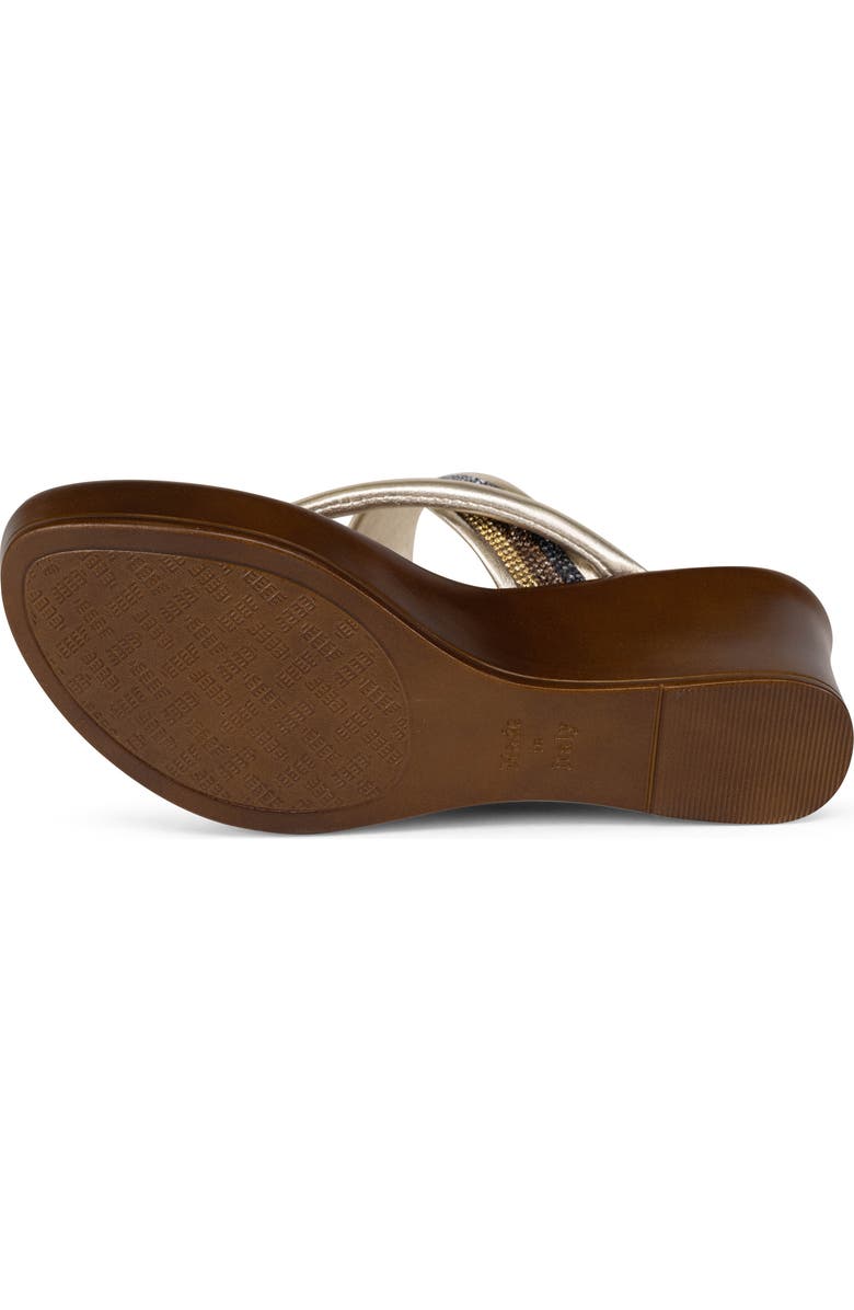 ITALIAN SHOEMAKERS Jaylin Pavé Crystal Wedge Sandal, Alternate, color,