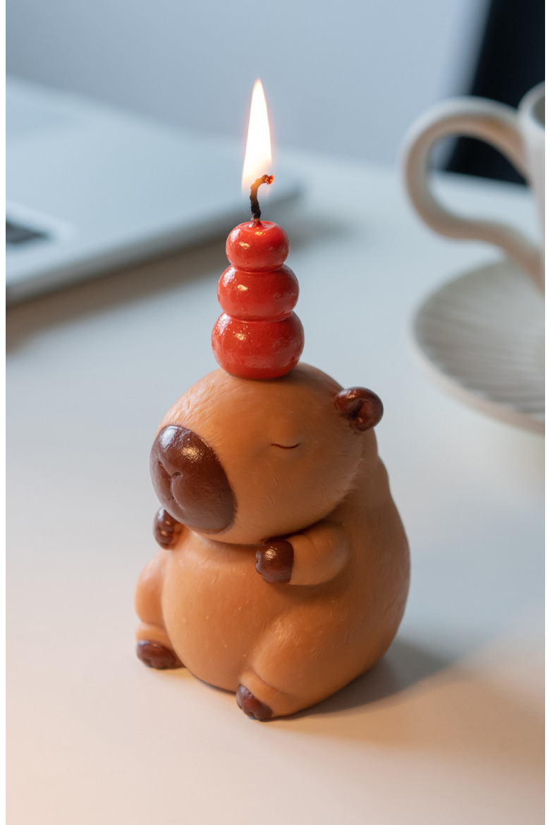 Capybara Candle, Alternate, color, None