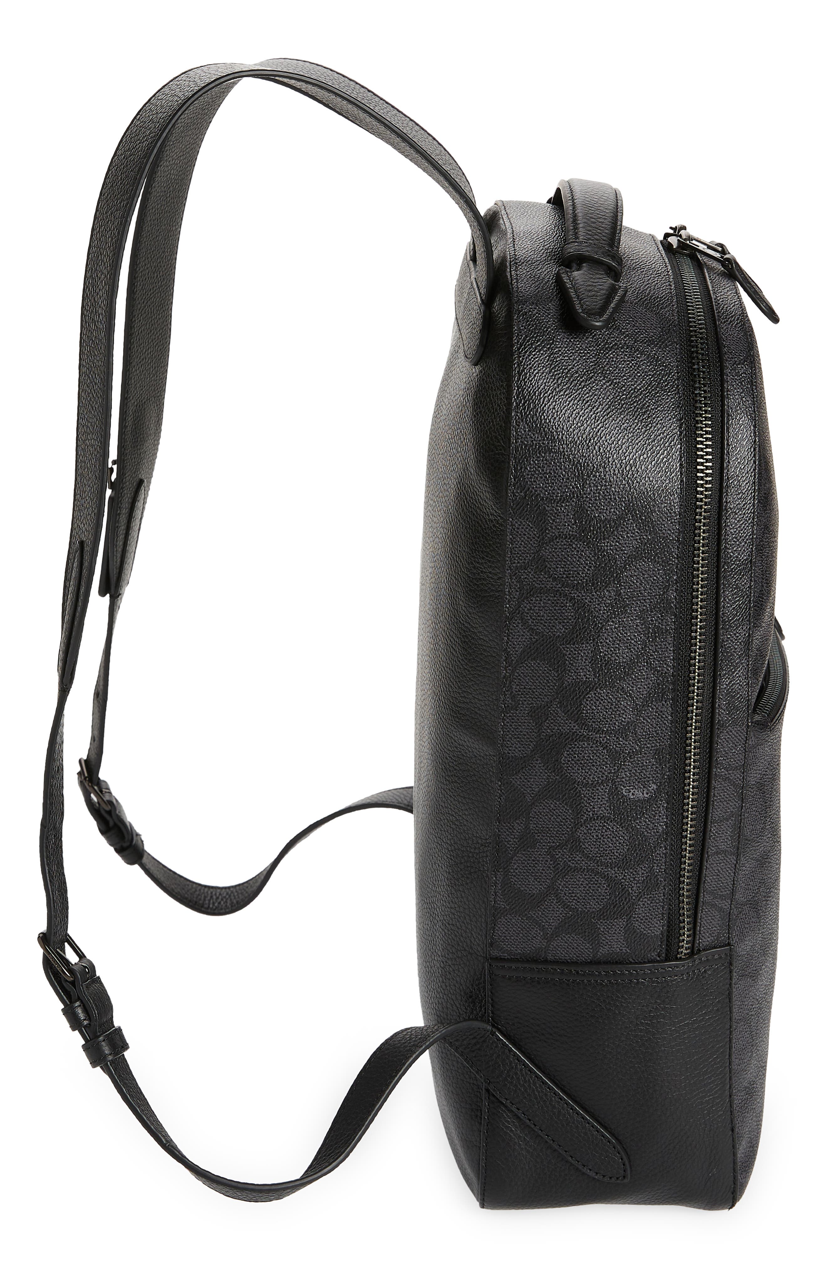 COACH Metropolitan Pebbled Leather Backpack, Alternate, color, 