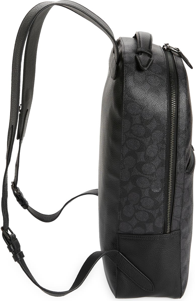 COACH Metropolitan Pebbled Leather Backpack, Alternate, color,