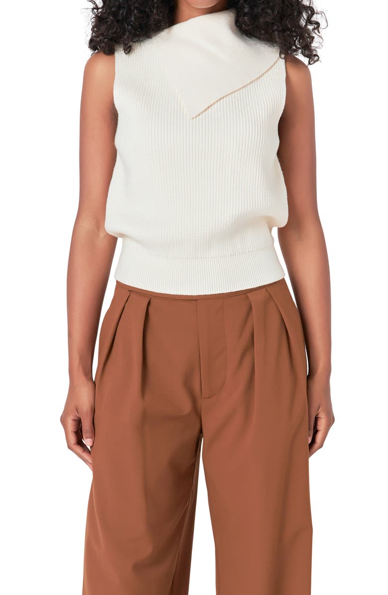 Endless Rose Cowl Neck Sleeveless Sweater, Alternate, color,