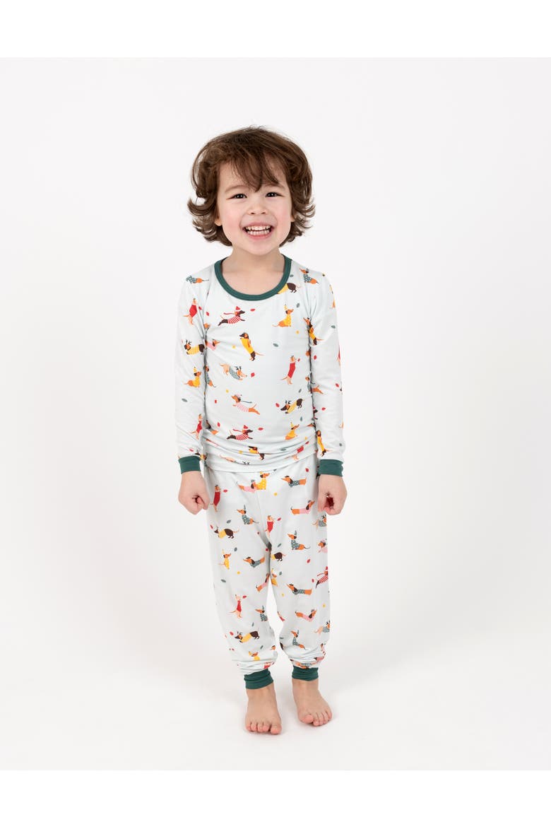 2-pc. Soft Stretch Viscose Cool Touch Matching Family Holiday Pajamas, Alternate, color, Dogs White
