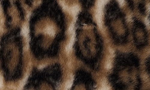 Reformation Faux Fur Coat In Animal Print