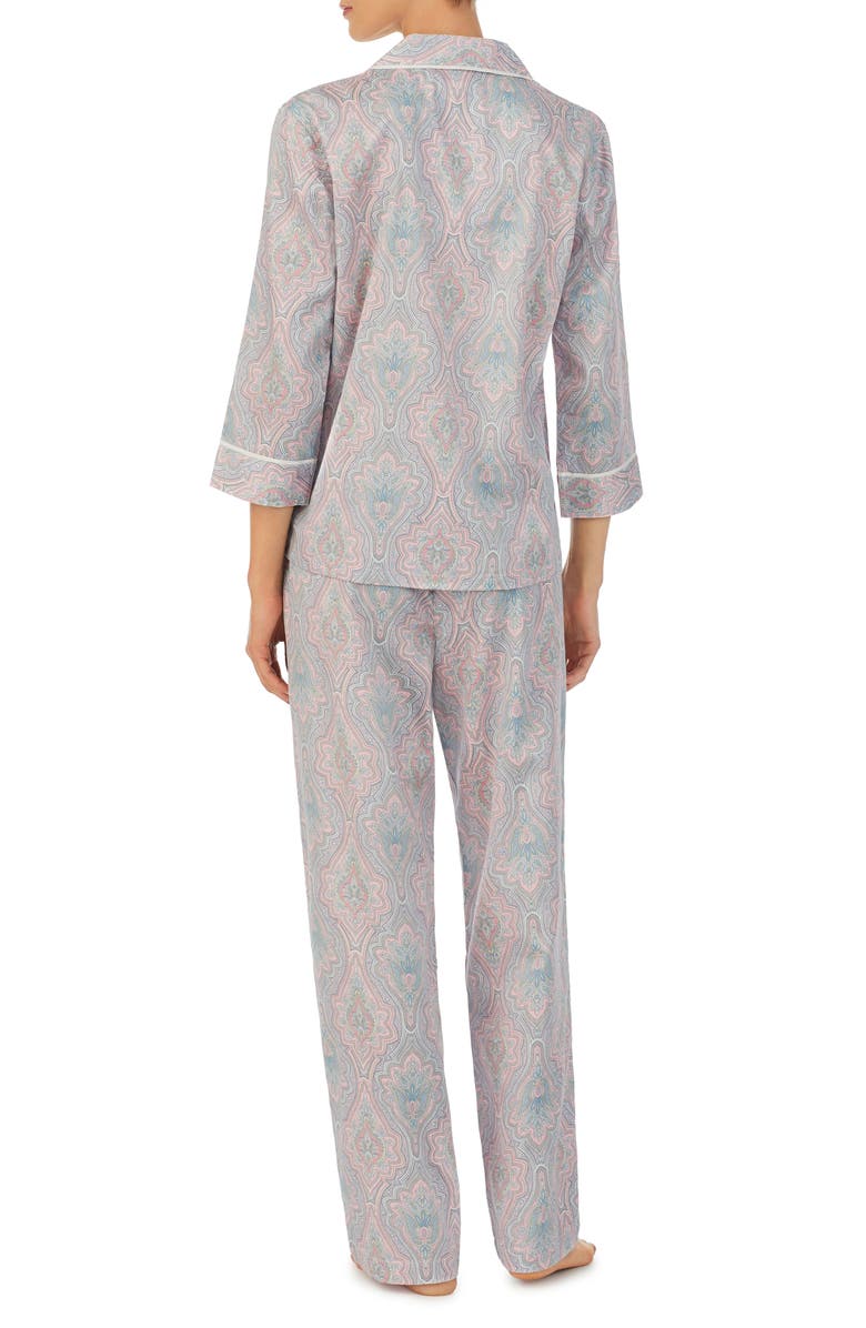 Lauren Ralph Lauren Cotton Blend Pajamas, Alternate, color, 