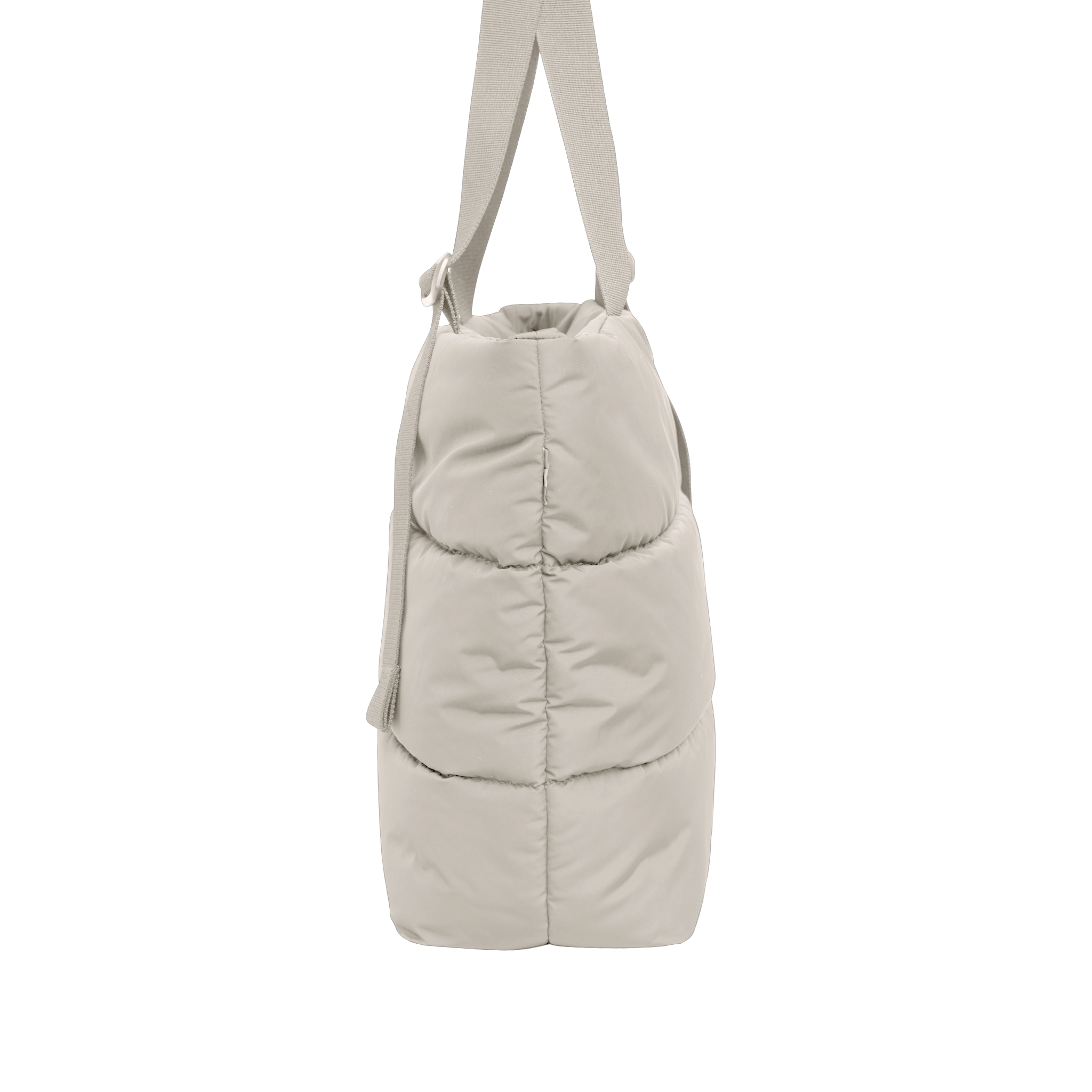 PUFFER TOTE BAG, Alternate, color, SCALLOP MONOCHROME