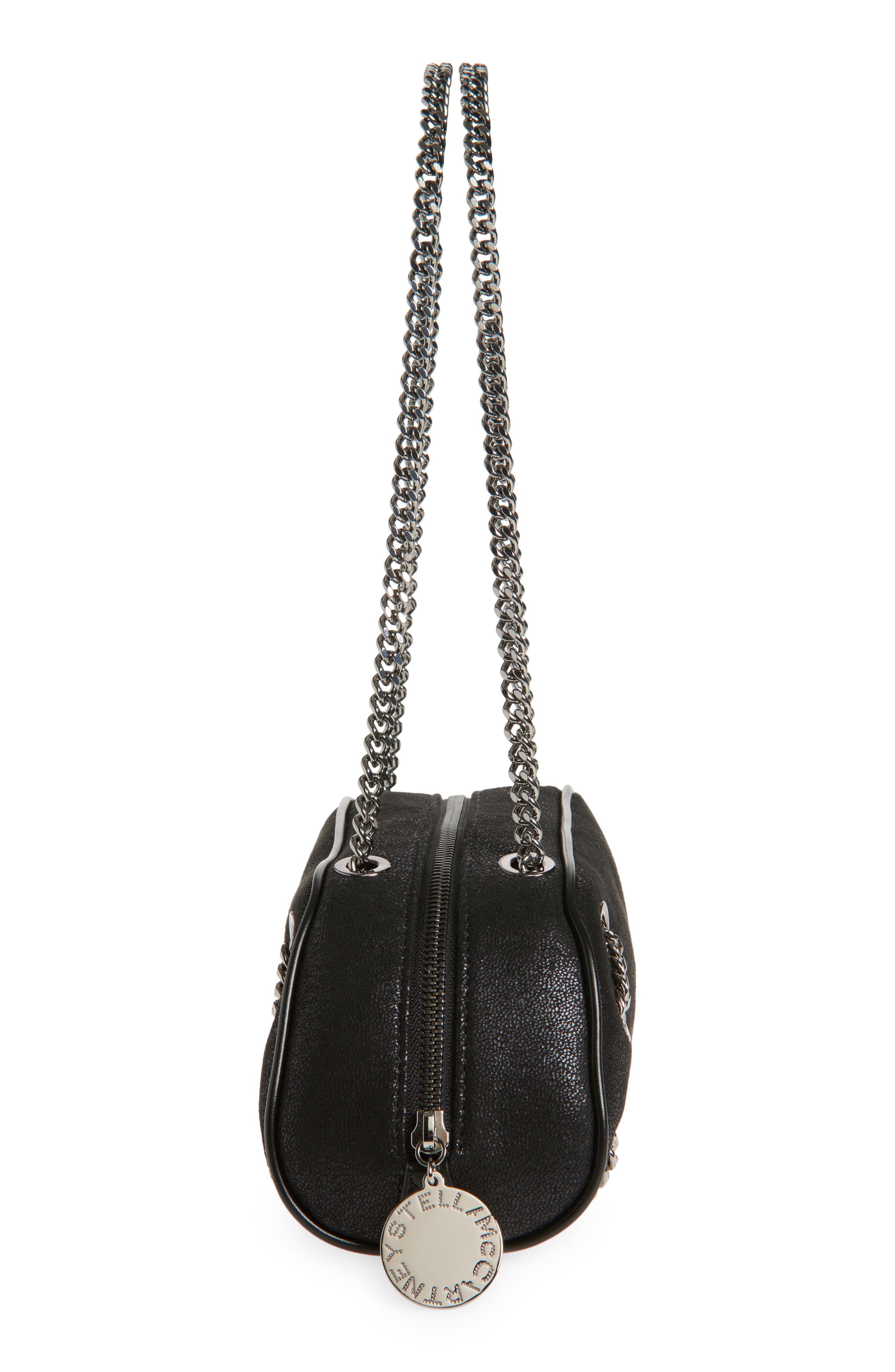 Stella McCartney Small Falabella Shaggy Deer Faux Leather Shoulder Bag, Alternate, color, 