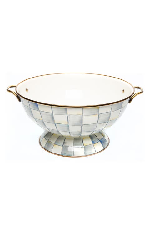 Sterling Check Enameled Steel Everything Bowl