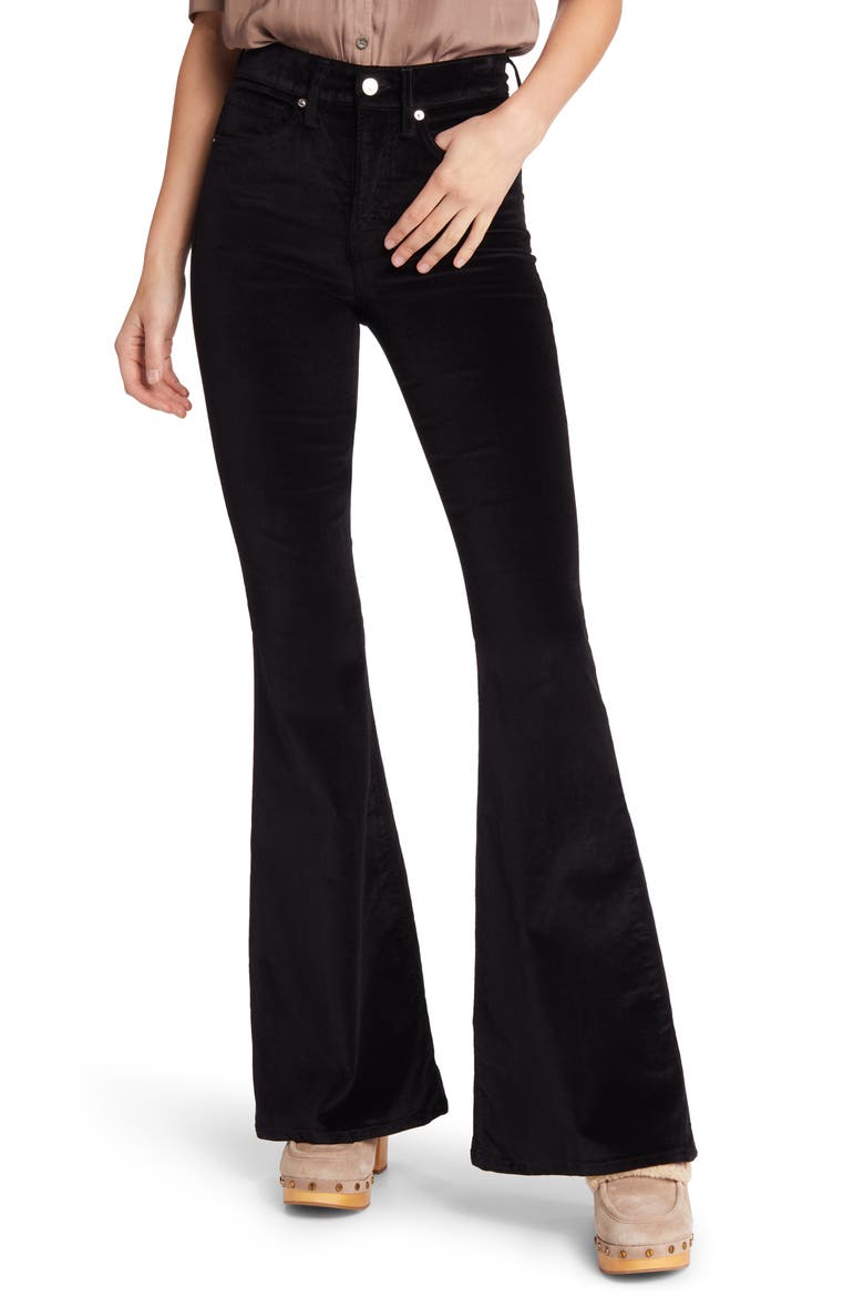 Sheridan Bell Bottom Jeans, Main, color, BLACK