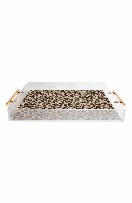Deny Designs Leopard Print Acrylic Tray