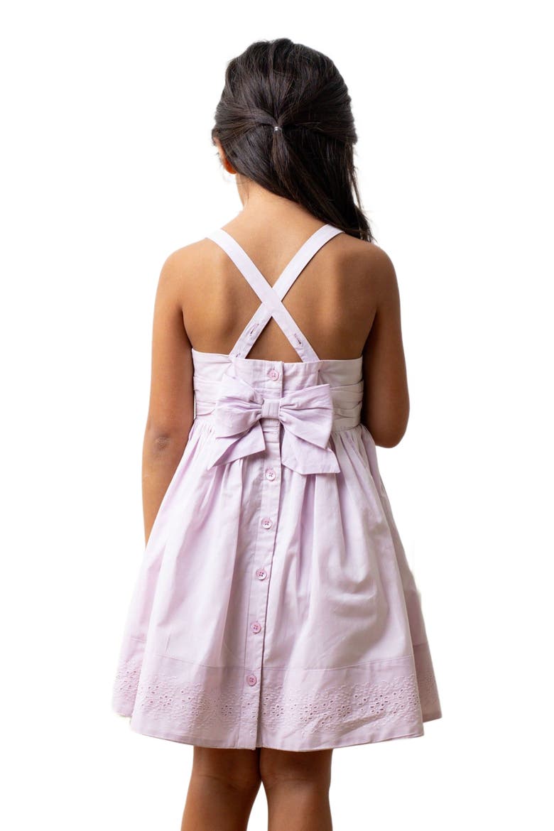 Girls' Organic Embroidered Special Sundress, Toddler, Alternate, color, Light Lavender
