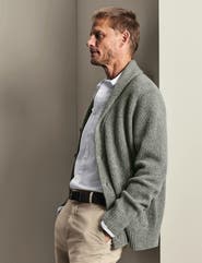 Charles Tyrwhitt Chunky Merino Shawl Neck Cardigan
