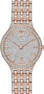 BULOVA Swarovski® Crystal Two-Tone Bracelet Watch, 32mm x 7mm