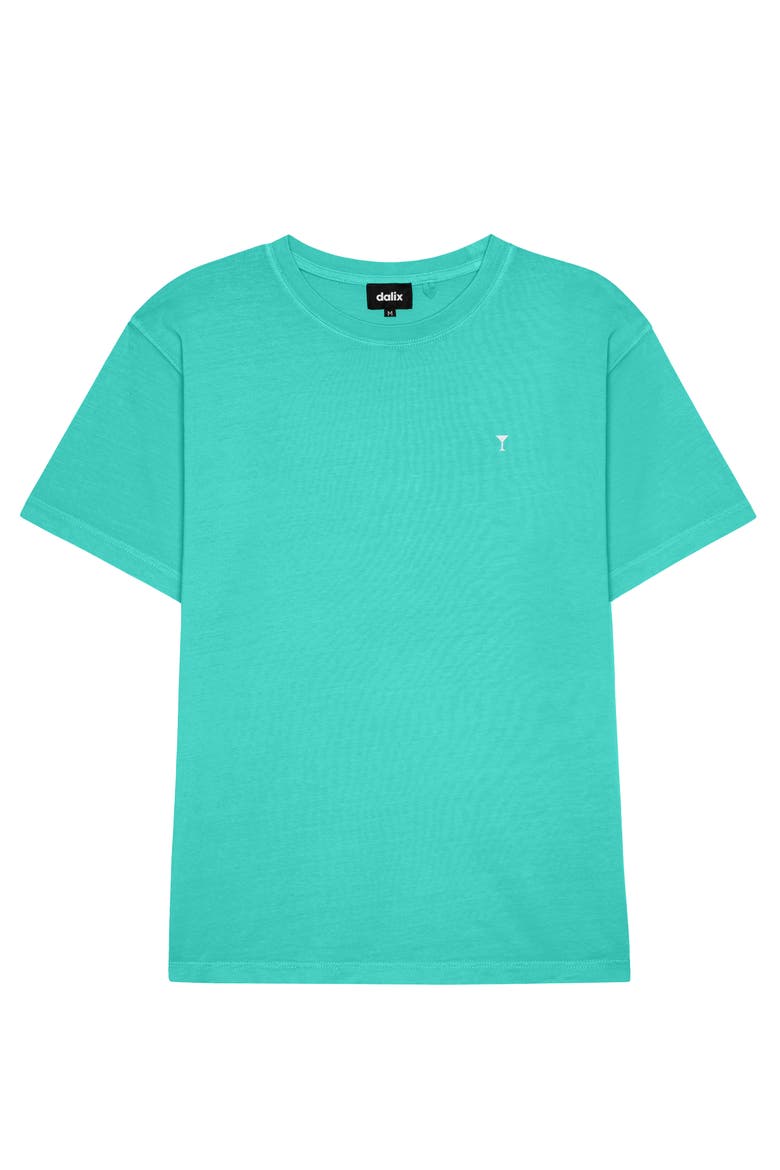 Mens Lil Martini Midweight Garment Dye Tee, Main, color, Sea Green
