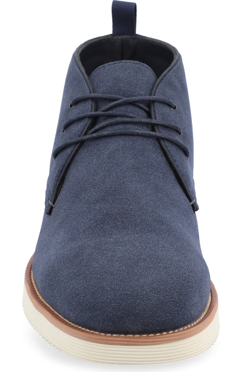 VANCE CO Jimmy Plain Toe Vegan Leather Chukka Boot, Alternate, color, Navy