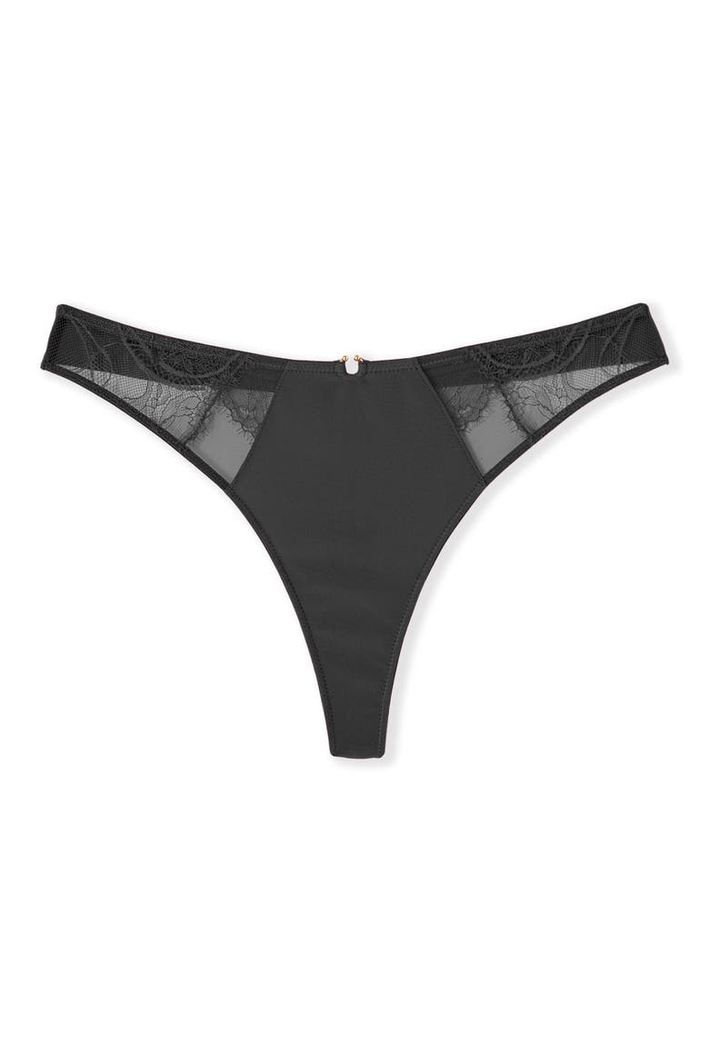 Vertige Thong, Alternate, color, BLACK
