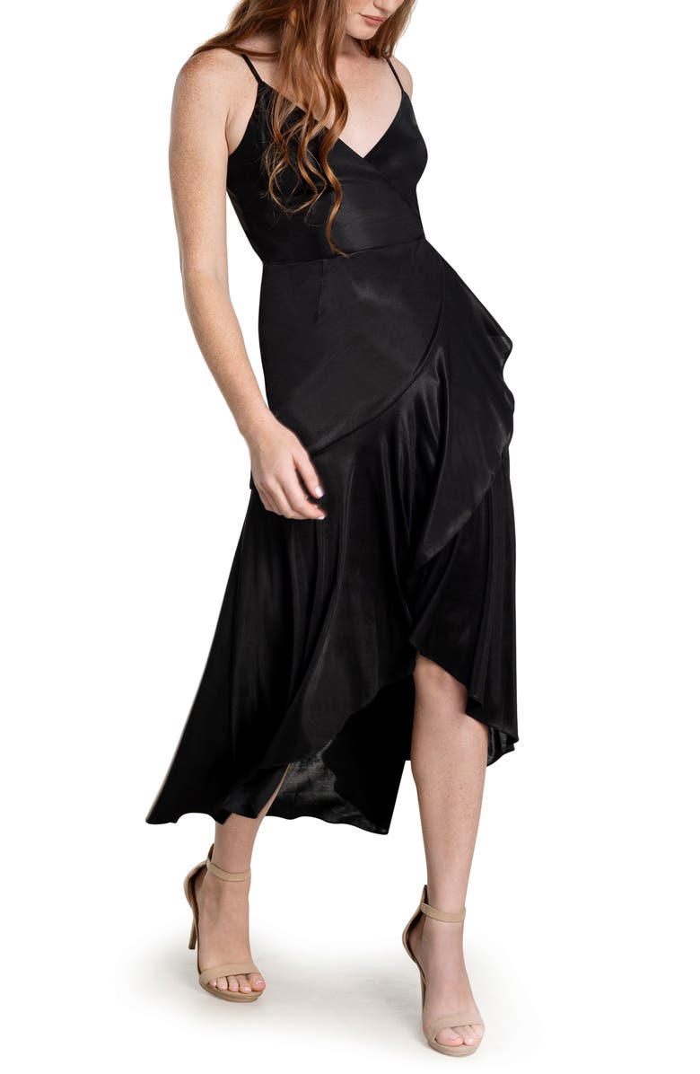 Dress the Population Salome Wrap Dress, Alternate, color, 