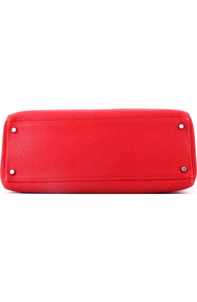 Pre-Owned Hermes Kelly Handbag Red Clemence with Palladium Hardware 35, Alternate, color, Rouge Casaque
