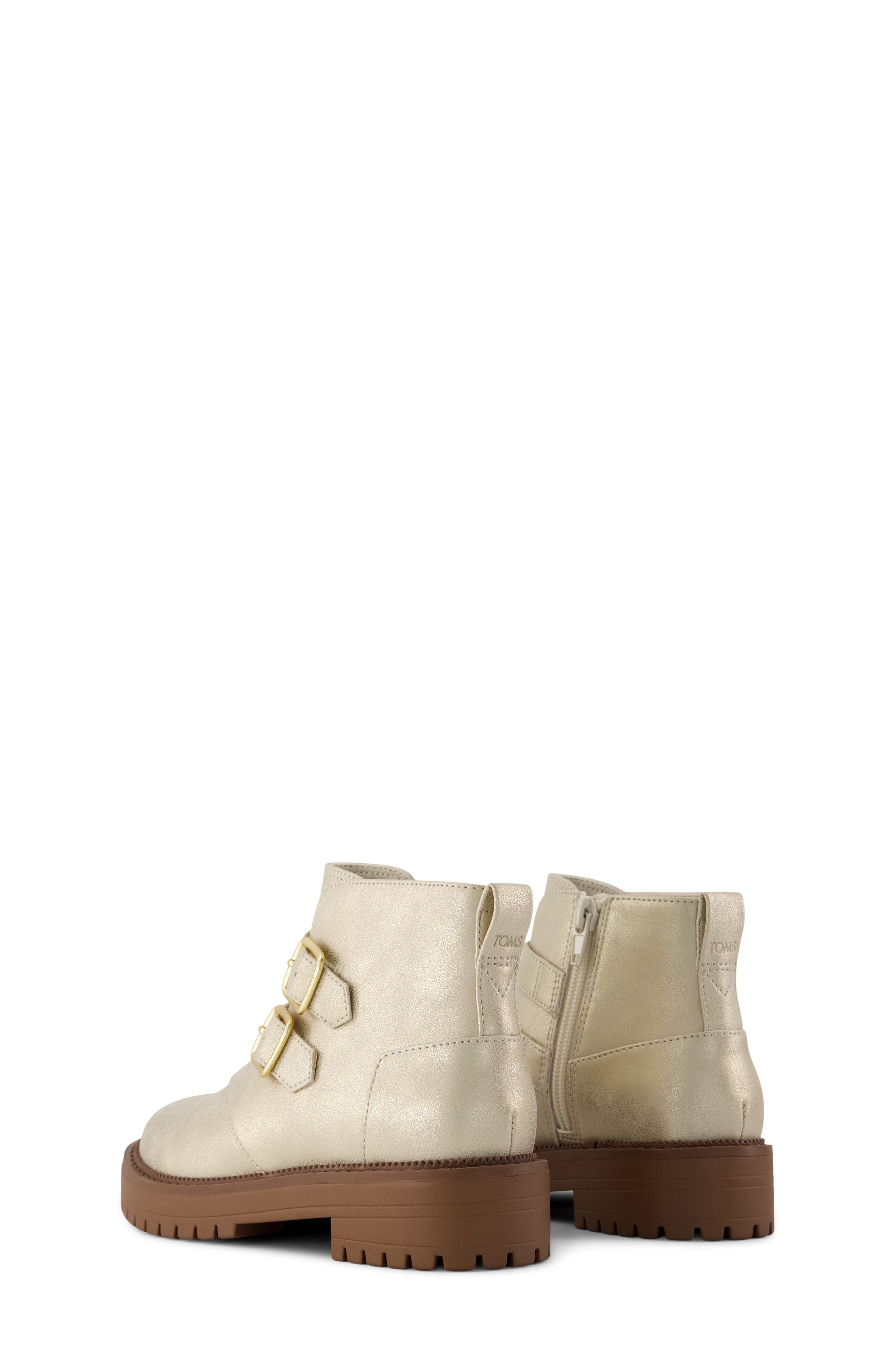 Kids' Simone Faux Leather Bootie, Alternate, color, GOLD