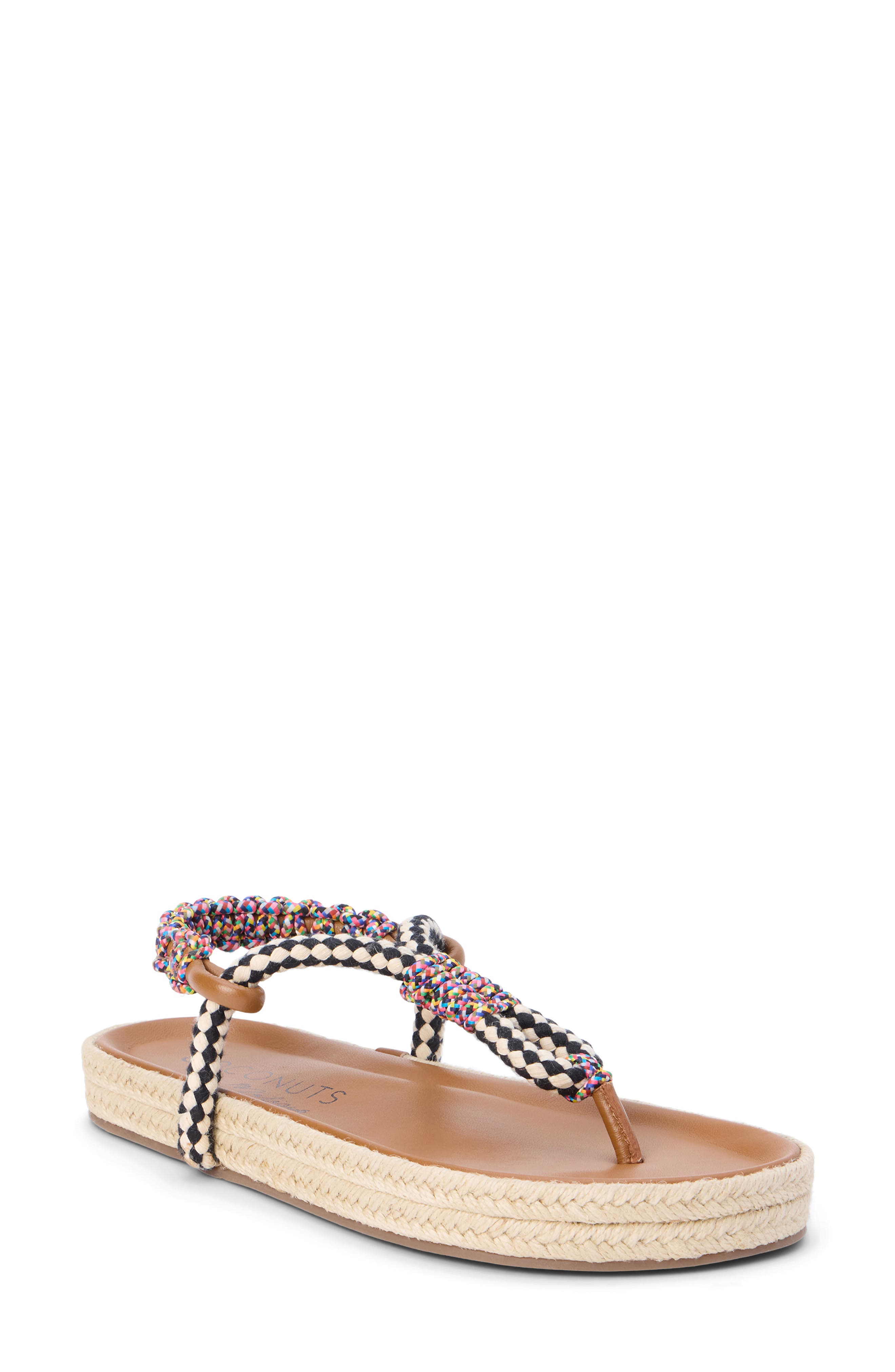 Coconuts by Matisse Celia Platform Sandal, Main, color, Black Multi