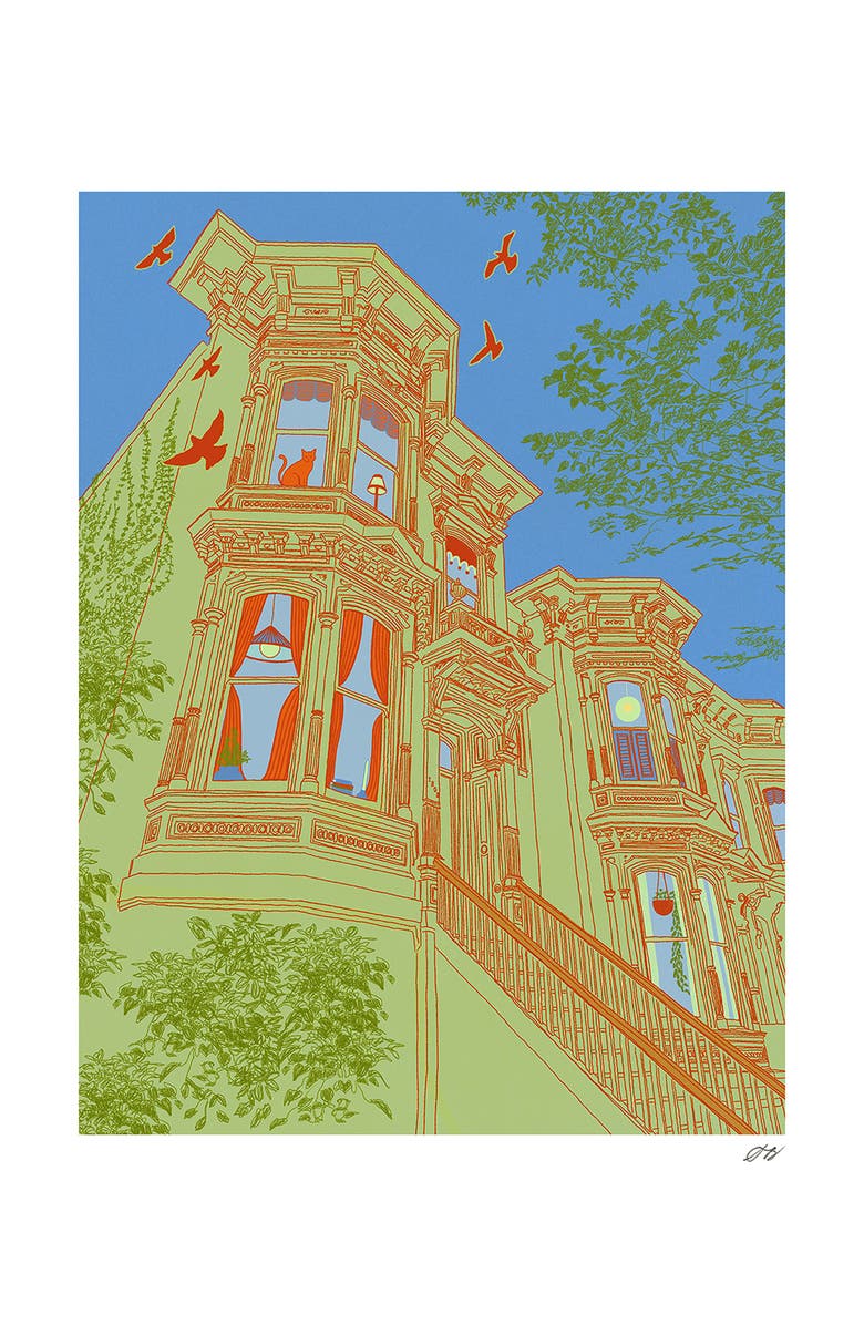 Stephanie Browne Art Bay Windows Print, Main, color, Multi