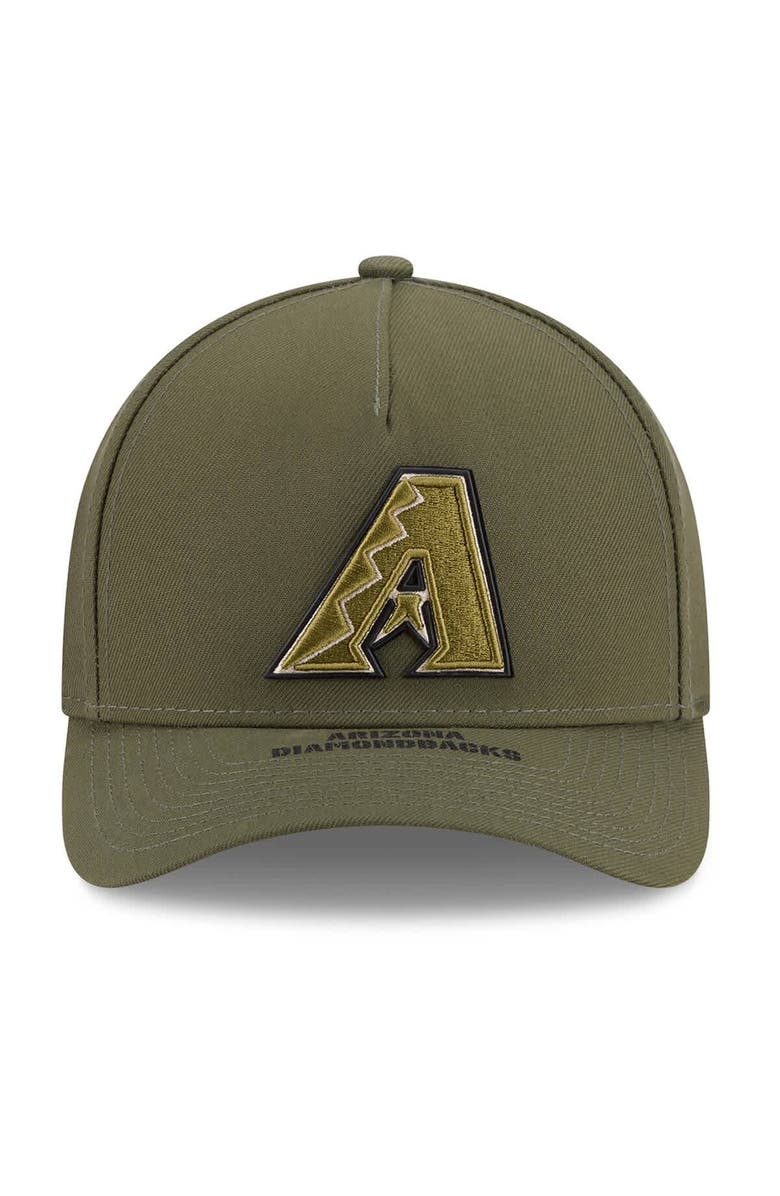 New Era Youth New Era Olive Arizona Diamondbacks 2026 Armed Forces Day 9FORTY M-Crown Adjustable Hat, Alternate, color, Olive