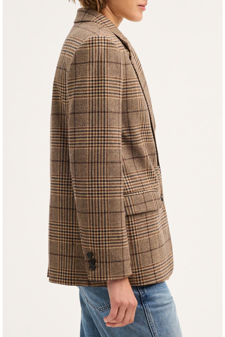 The Mercer Relaxed Blazer, Alternate, color, BROWN BLACK PLAID MULTI