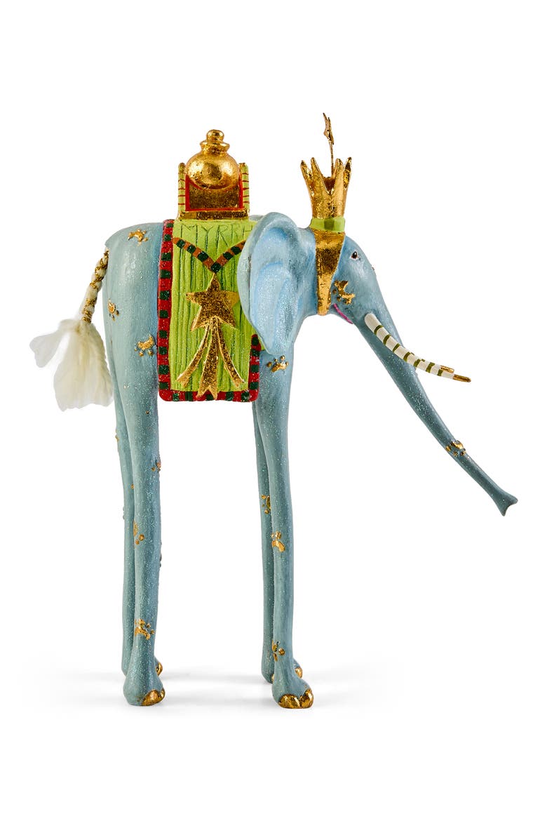 Patience Brewster Elephant Nativity Figurine, Alternate, color, BLUE