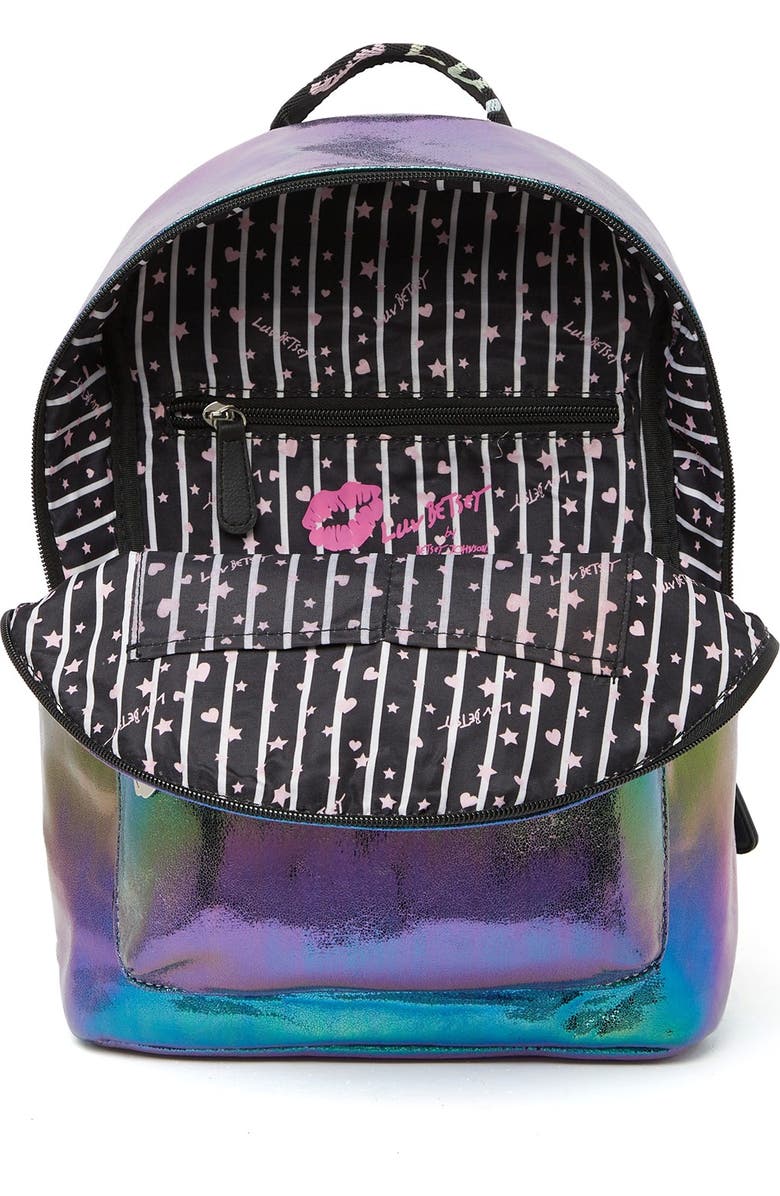 Luv Betsey by Betsey Johnson Spark Metallic Backpack, Alternate, color,