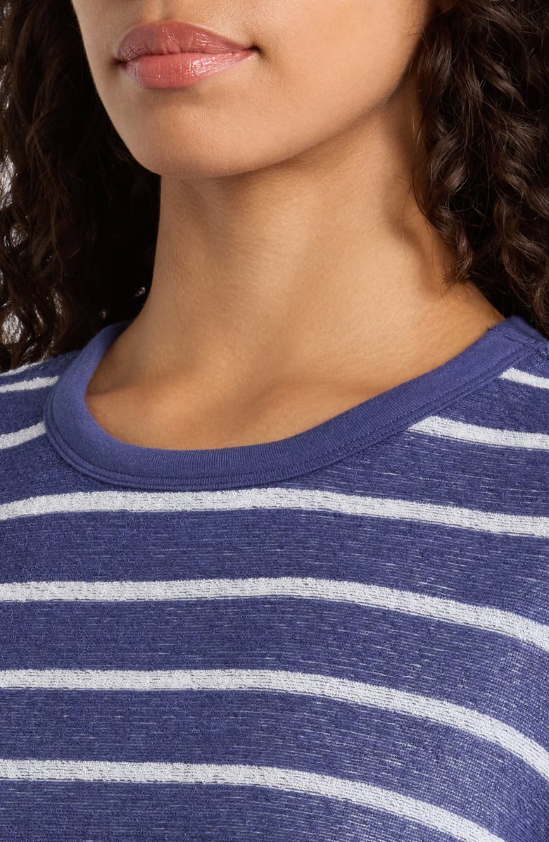 Marine Layer Stripe Beach Terry T-Shirt, Alternate, color, Bay Blue And White Stripe