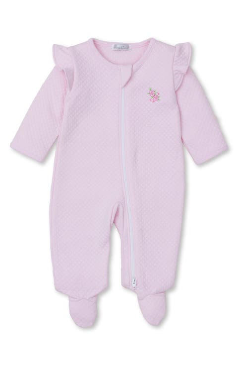 Kissy Kissy Baby Girls Lavender Summer Gardens Zipper Footie main image 1