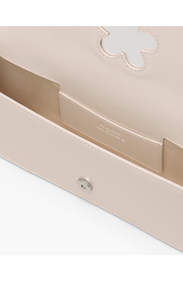 Marc Jacobs The Mirror Leather Shoulder Bag, Alternate, color, Cotton White