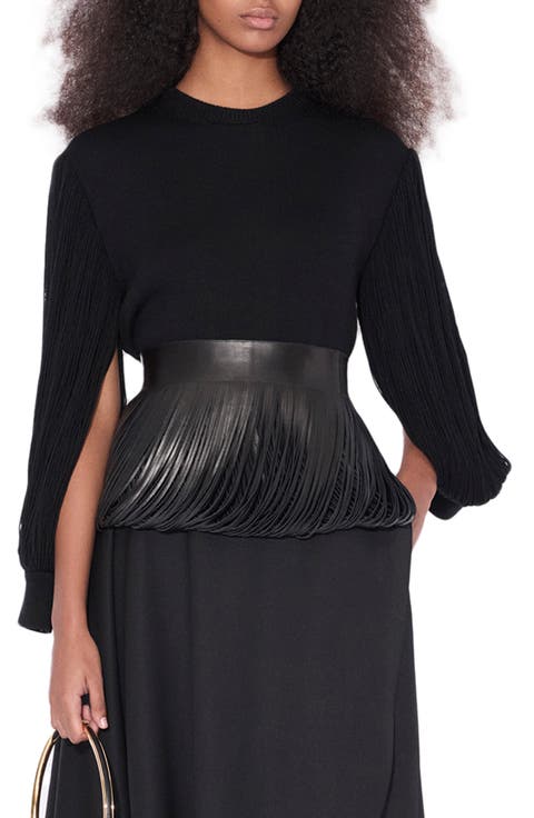 Tシャツ・カットソー ALAIA Women Tops AA9I0007J068B 995 Black EKE704_in_l.jpg