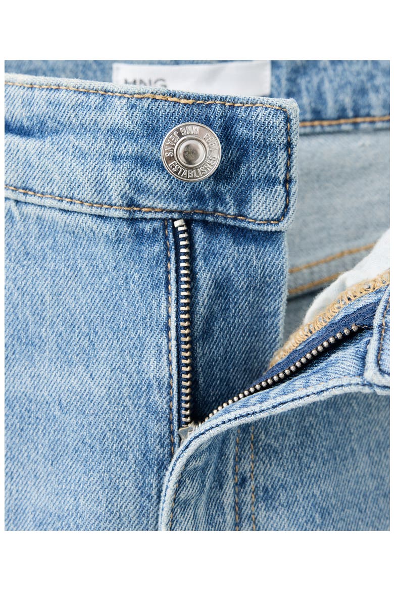 High Waist Ankle Mom Jeans, Alternate, color, LIGHT MEDIUM BLUE