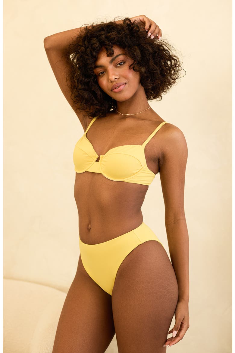 Gigi Underwire Bikini Top, Alternate, color, Sunshine