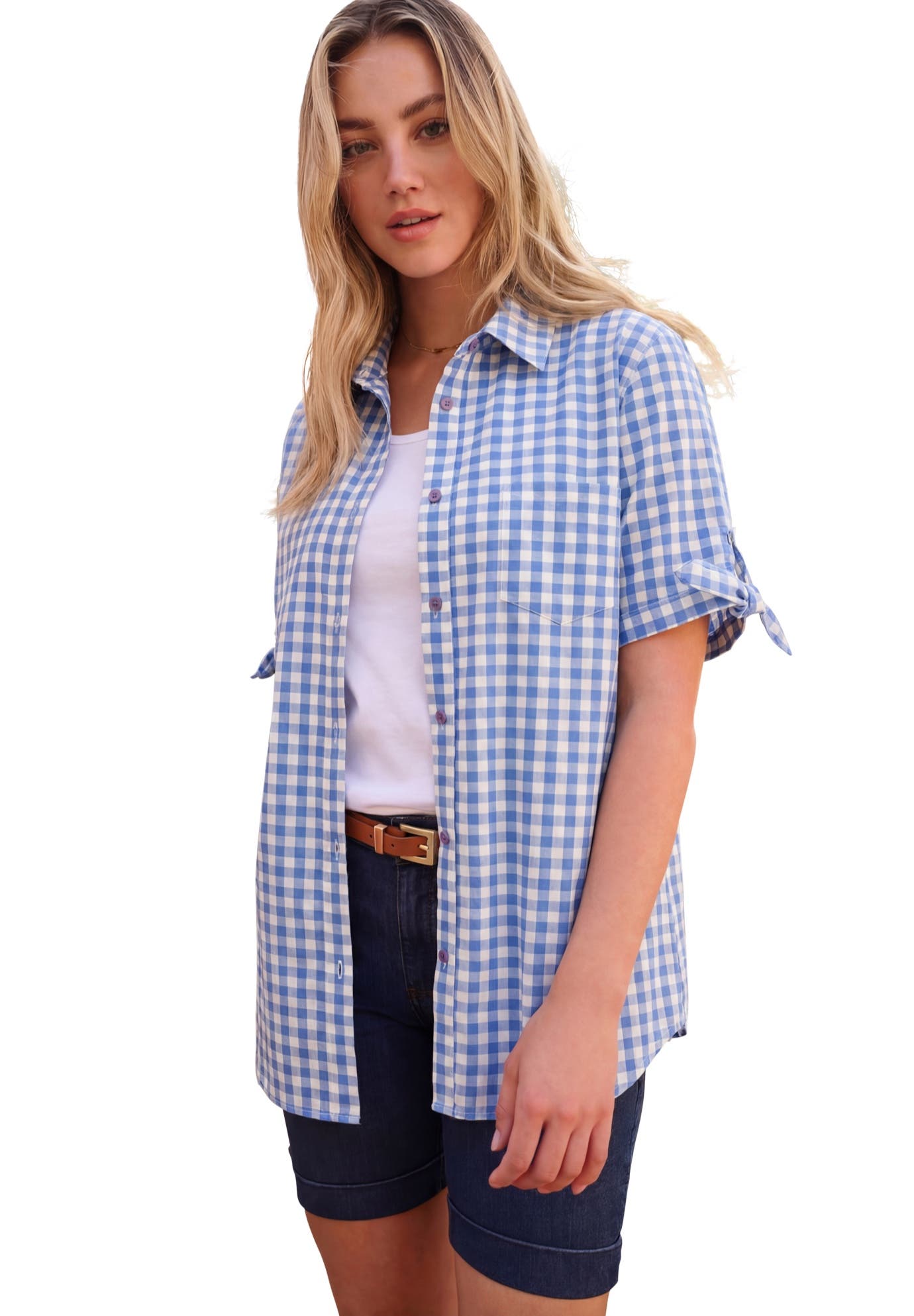 FRENCH BLUE CHECK
