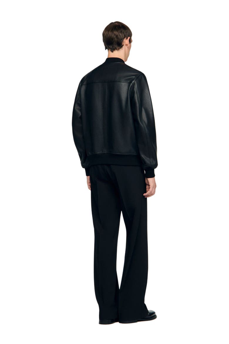 Leather jacket, Alternate, color, Black
