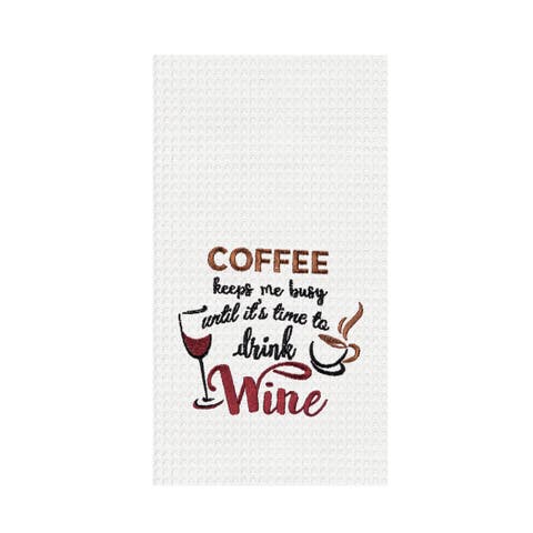 Coffee Keeps Me Busy Towel