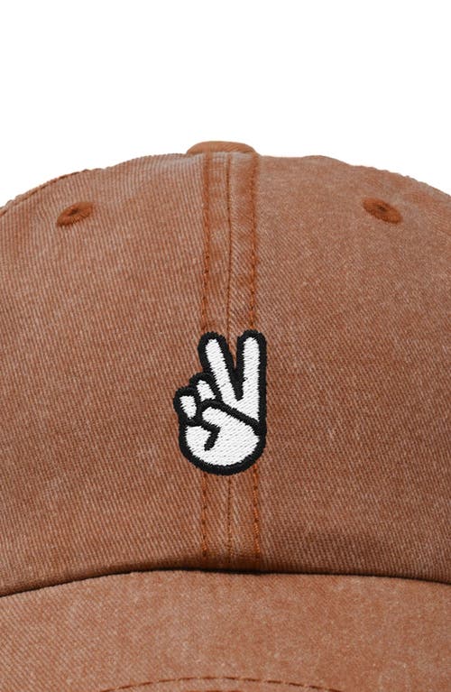 DALIX DALIX PEACE SIGN EMBROIDERED DAD HAT 