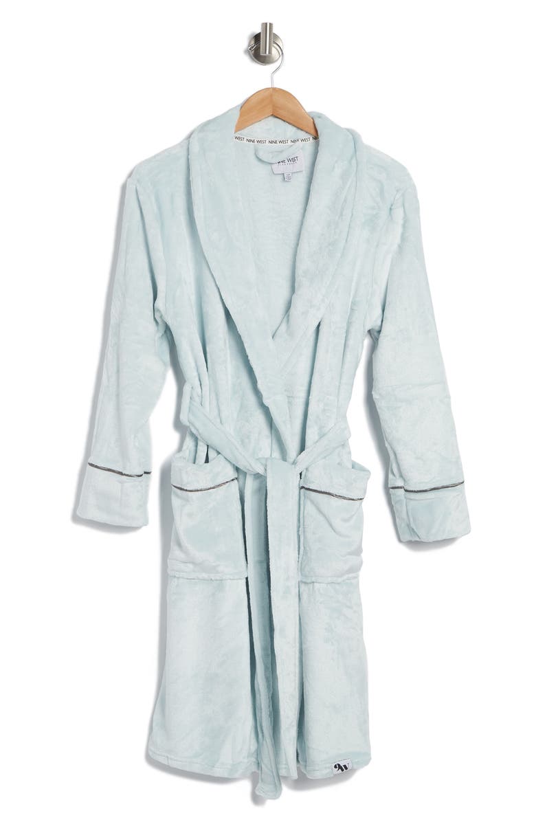Nine West Plush Robe, Alternate, color, 