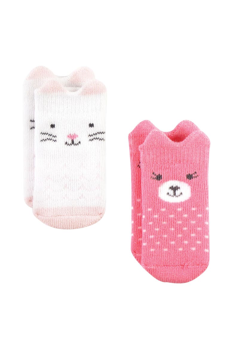 Cozy 8-pair Terry Sock Collection (baby), Alternate, color, Pink Animals