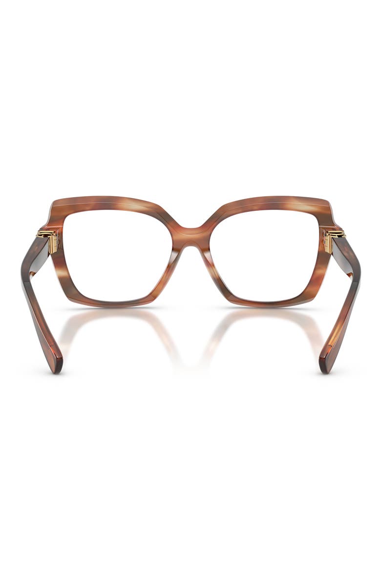 55mm Butterfly Optical Glasses, Alternate, color, STRIPED BROWN