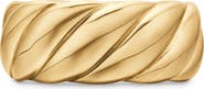 David Yurman Sculpted Cable Band Ring in 18K Yellow Gold