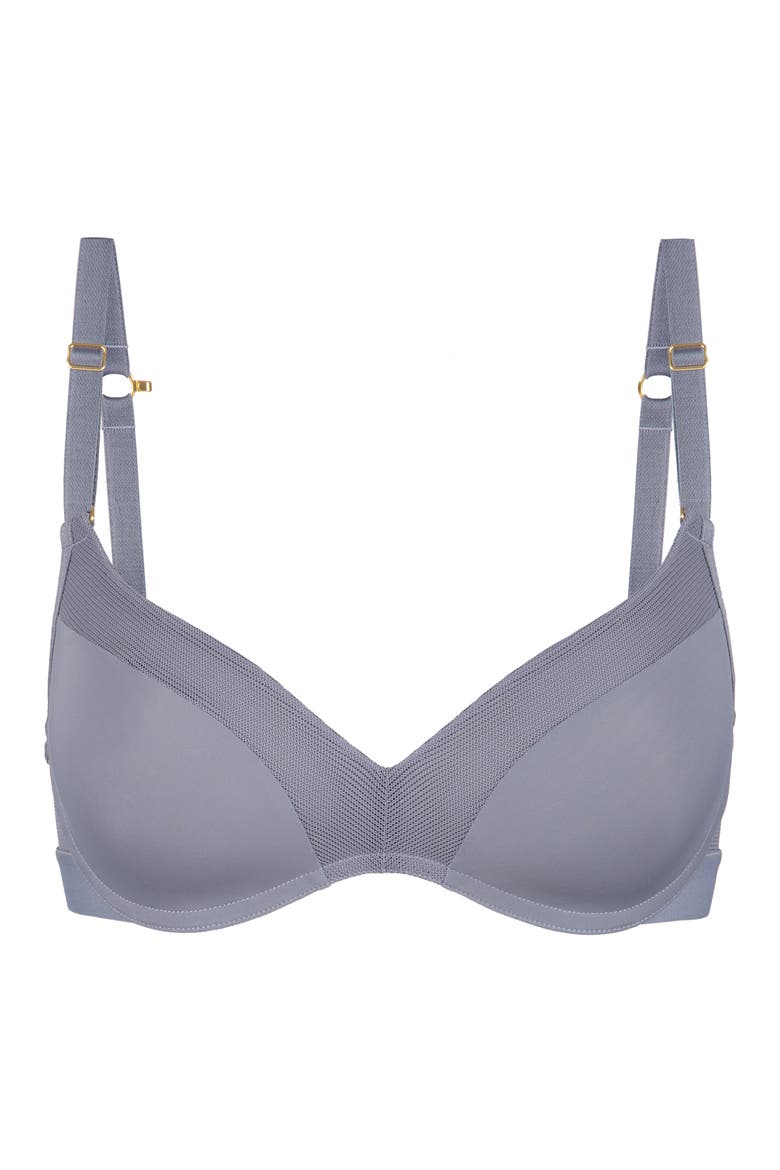 The No-Wire Push Up Bra, Alternate, color, SMOKE
