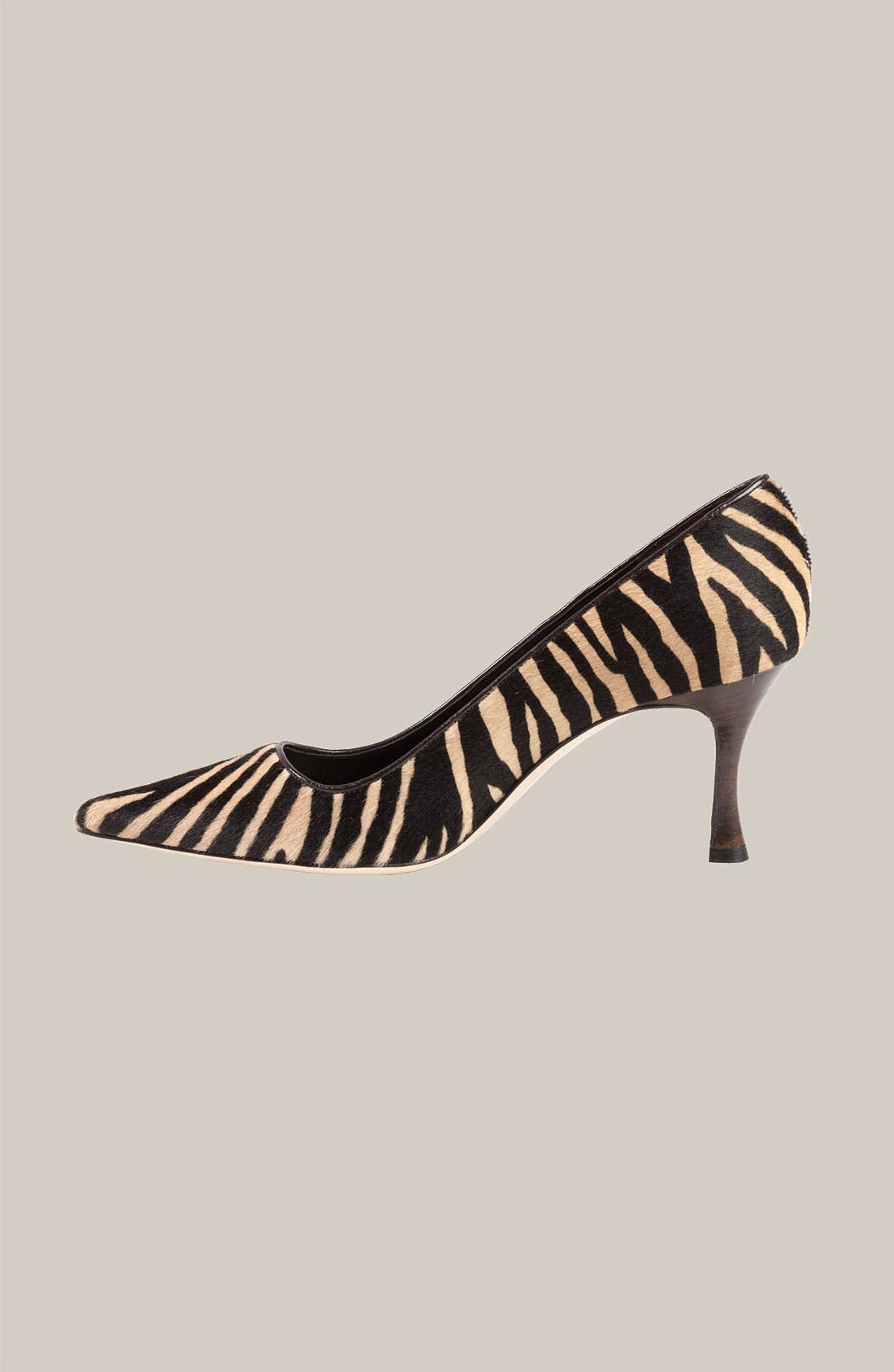 'Para' Suede Pump, Alternate, color, ZEBRA